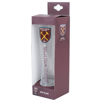 West Ham United sklenice Tall Beer Glass