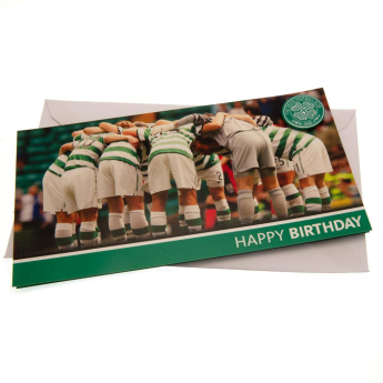 FC Celtic narozeninové přání Birthday Card Huddle