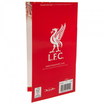 FC Liverpool narozeninové přání Birthday Card Dad