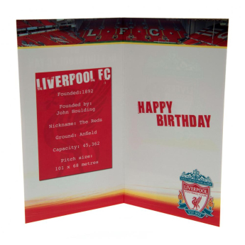 FC Liverpool narozeninové přání Birthday Card No 1 Fan