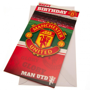 Manchester United narozeninové přání Birthday Card Stadium