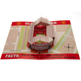 Manchester United narozeninové přání Pop-Up Birthday Card