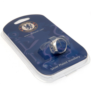 FC Chelsea prsten Silver Plated Crest Medium