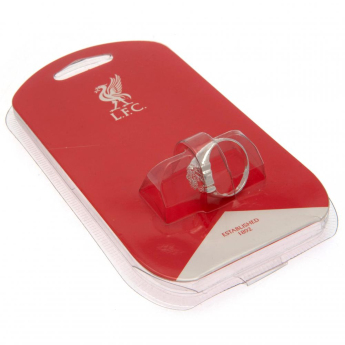 FC Liverpool prsten Silver Plated Crest Large