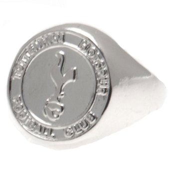 Tottenham Hotspur prsten Silver Plated Crest Medium