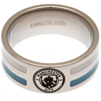 Manchester City prsten Colour Stripe Ring Large