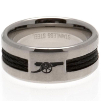 FC Arsenal prsten Black Inlay Large