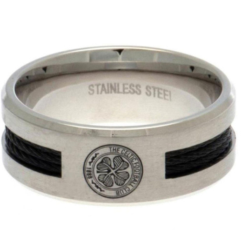 FC Celtic prsten Black Inlay Large