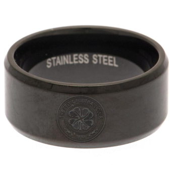 FC Celtic prsten Black IP Plated Ring Large