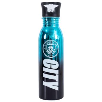 Manchester City láhev na pití UV Metallic Drinks Bottle