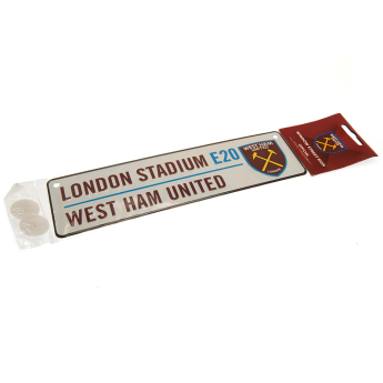West Ham United cedule na okno Window Sign