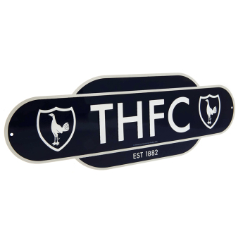Tottenham Hotspur cedule na zeď Colour Retro Sign