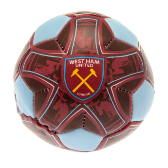 West Ham United měkký míč 4 inch Soft Ball blue