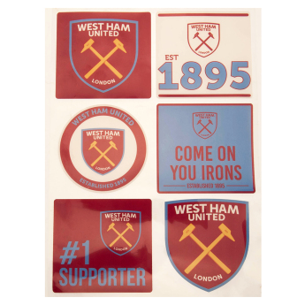 West Ham United samolepky Car Decal Set