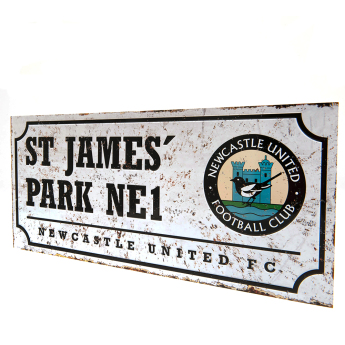 Newcastle United cedule na zeď Street Sign Retro