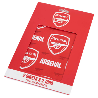 FC Arsenal balící papír 2 pcs Text Gift Wrap