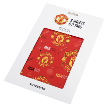 Manchester United balící papír Text Gift Wrap