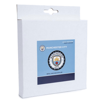 Manchester City logo na stěnu Metal LED Logo Sign