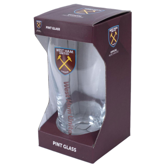West Ham United sklenice Tulip Pint Glass