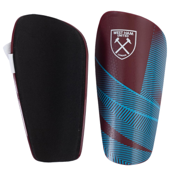 West Ham United dětské fotbalové chrániče Fuse Shin Pads Youths 10 to 12 years