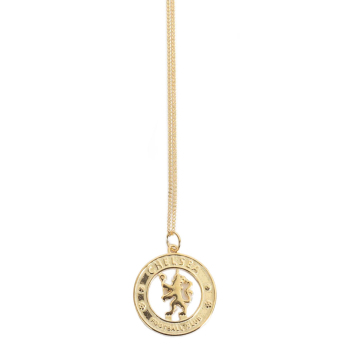 FC Chelsea řetízek na krk s přívěškem 18ct Gold Plated on Silver