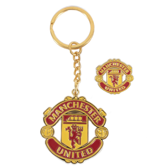 Manchester United klíčenka a odznáček design set