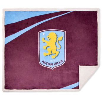 Aston Villa fleecová deka Sherpa