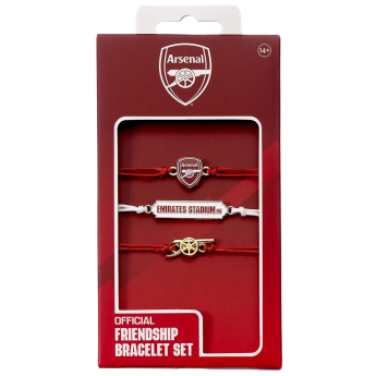 FC Arsenal sada 3 náramků Friendship