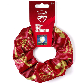 FC Arsenal gumička do vlasů colourful satin