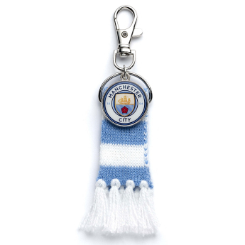 Manchester City přívěšek na tašku Blue Bar Scarf