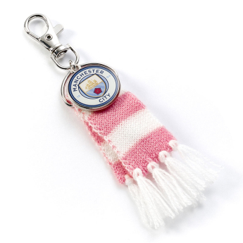 Manchester City přívěšek na tašku Pink Bar Scarf