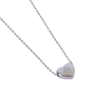 Newcastle United přívěšek na krk Stainless Steel Heart Necklace