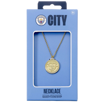 Manchester City přívěšek na krk Gold Finish Crest Necklace