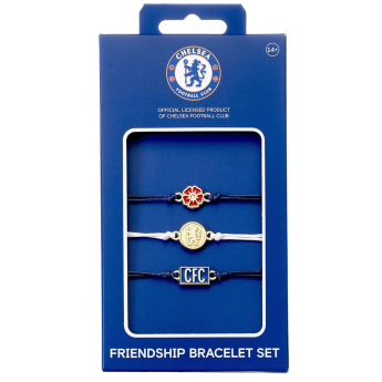 FC Chelsea sada 3 náramků Friendship
