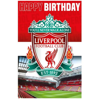 FC Liverpool narozeninové přání 3D Lenticular