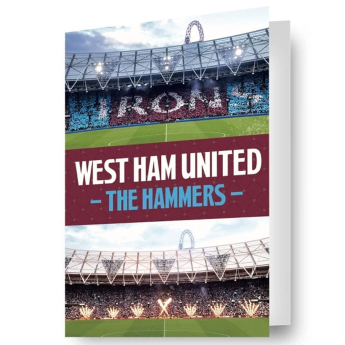 West Ham United narozeninové přání 3D Lenticular