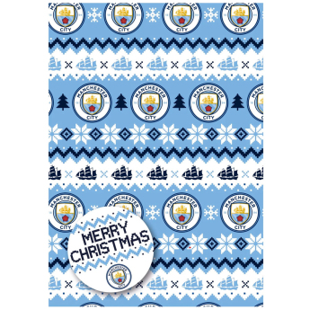 Manchester City balící papír Christmas 2 pcs