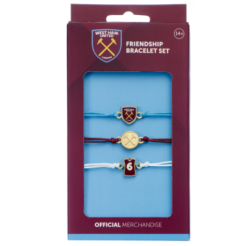 West Ham United sada 3 náramků Friendship