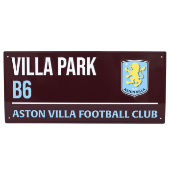Aston Villa cedule na zeď Colour Street