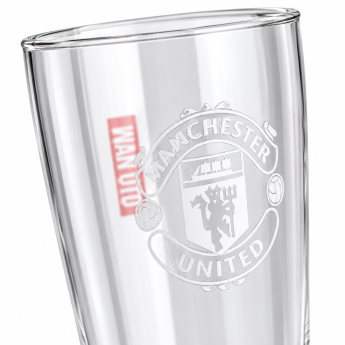 Manchester United sklenice Mono Crest Tall Beer Glass