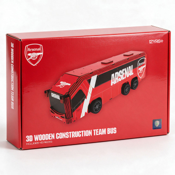 FC Arsenal stavebnice 3D Wooden Team Bus Puzzle