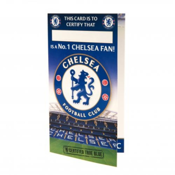 FC Chelsea narozeninové přání blue card