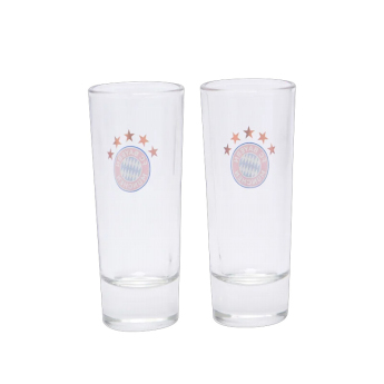 Bayern Mnichov sada 2 panáků 5 stars logo