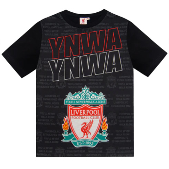 FC Liverpool dětské pyžamo Text black