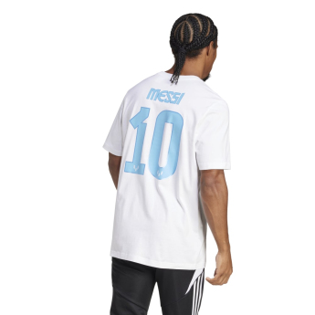 Lionel Messi pánské tričko MESSI Name and number white