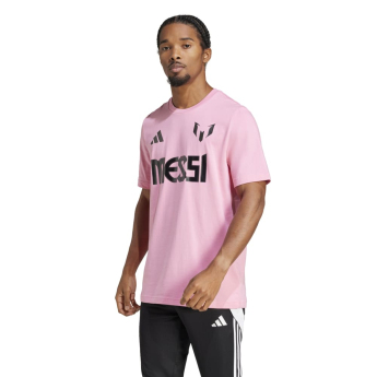 Lionel Messi pánské tričko MESSI Name and number pink