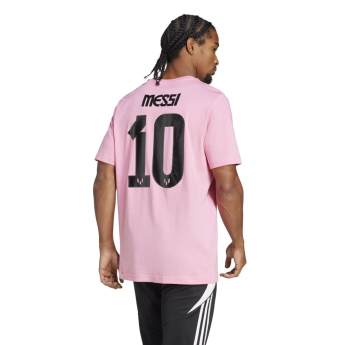 Lionel Messi pánské tričko MESSI Name and number pink