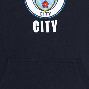 Manchester City dětská mikina s kapucí Hoody navy