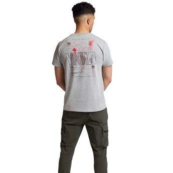 FC Liverpool pánské tričko Anfiled Map grey