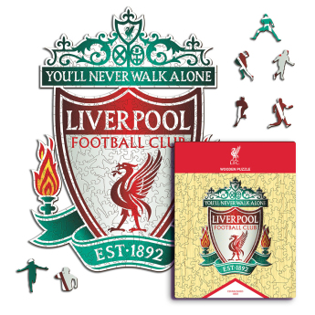 FC Liverpool dřevěné puzzle Crest 150 ks